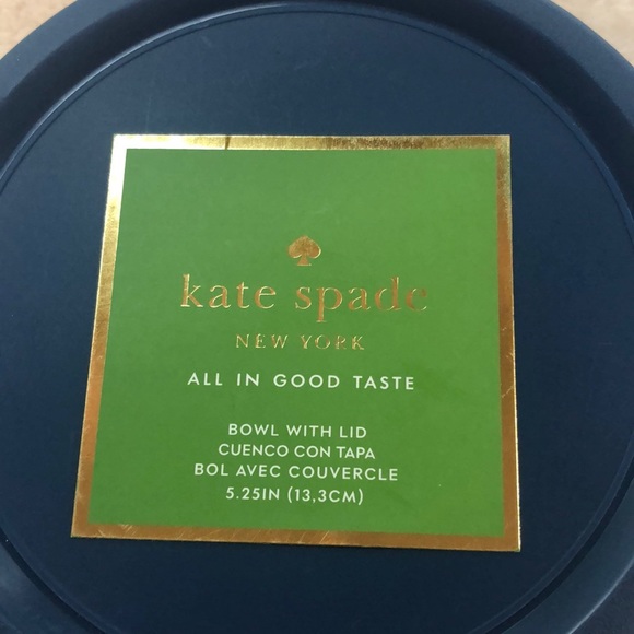 Kate Spade♠️All In Good Taste On The Go Bowl w/lid - Picture 2 of 8
